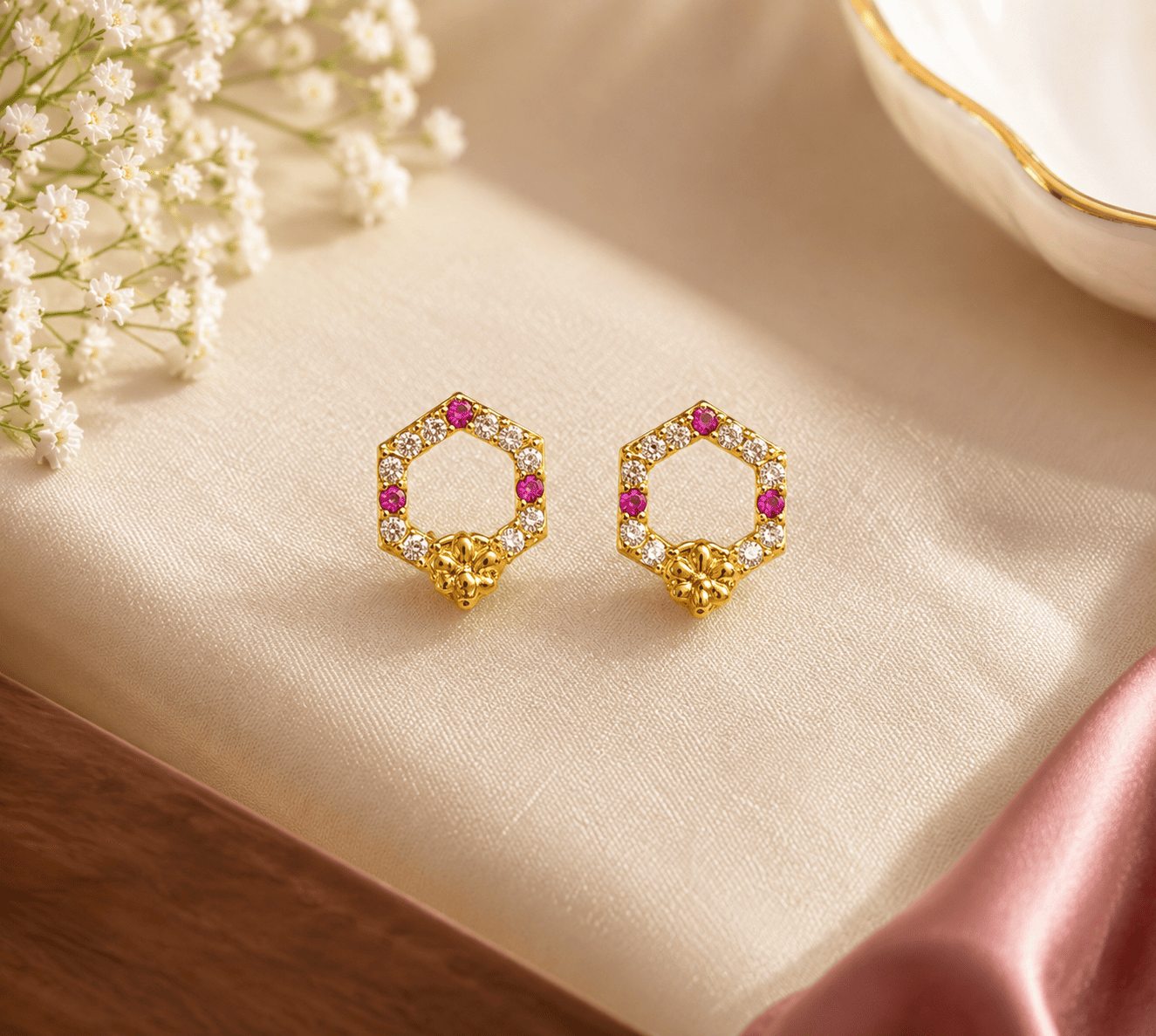Crystal Stud Earrings for Women